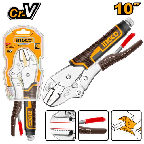 Ingco 10 inch Straight Jaw Plier | HSJP0210 Ingco