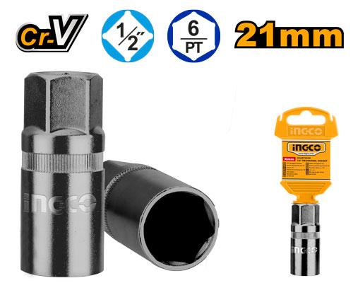 Ingco 21mm 1/2 Inch Spark Plug Socket | HSPS12211 Ingco