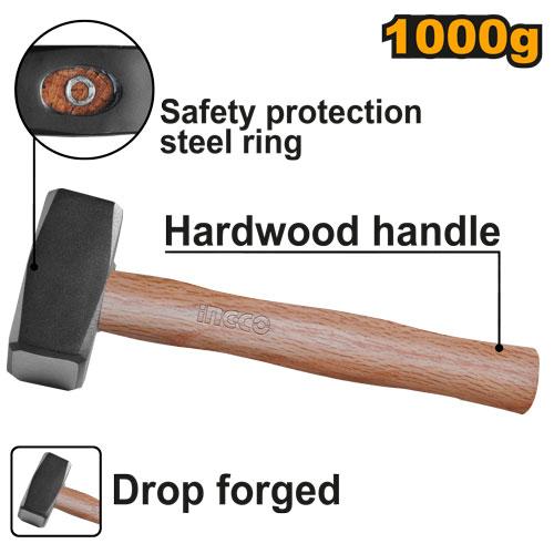 Ingco 1000g Stoning Hammer | HSTH041000 Ingco