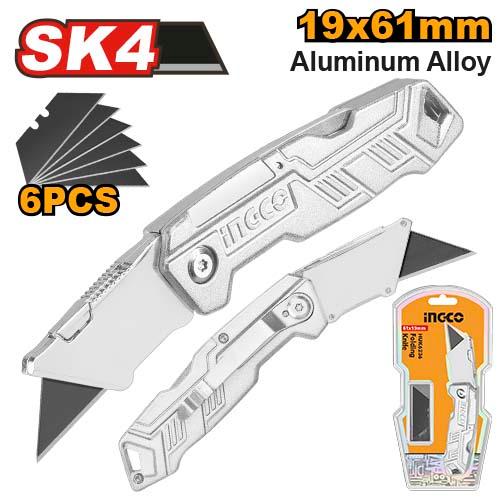 Ingco 61x19mm Folding Knife | HUK6236 Ingco