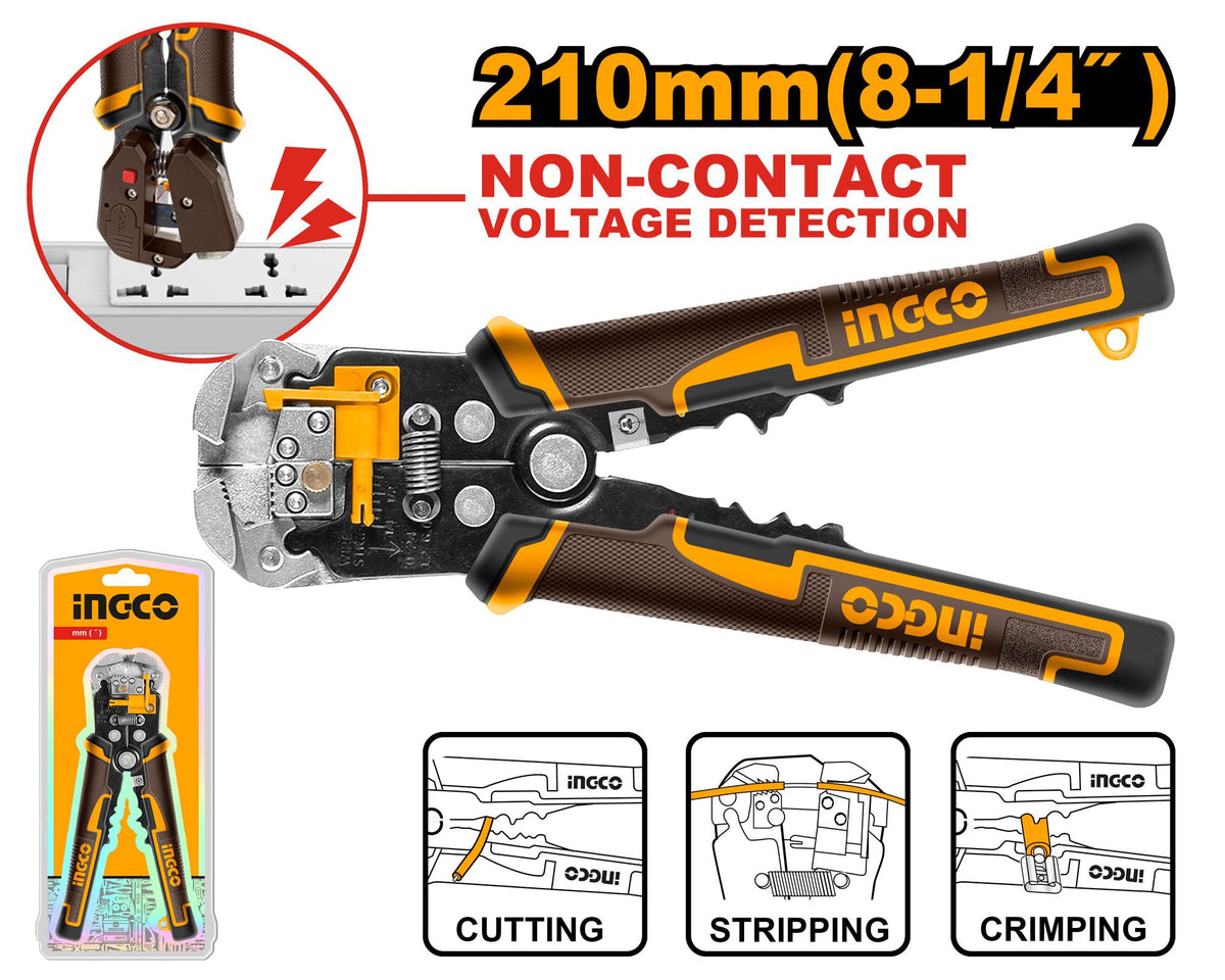Ingco Intelligent Voltage-Detecting Stripper | HWSP102429 Ingco