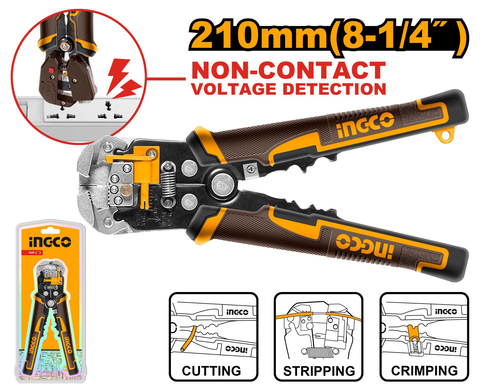 Ingco Intelligent Voltage-Detecting Stripper | HWSP102429 Ingco