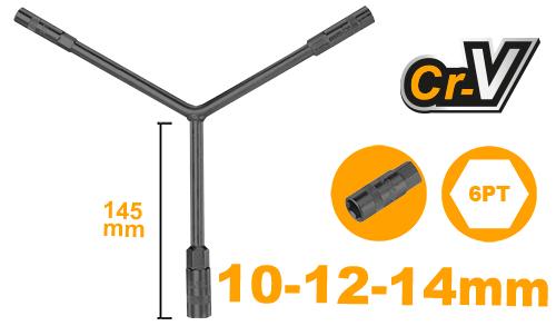 Ingco Size 10 Y-Type Socket Wrench | HYSWB101214 Ingco