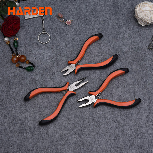 HARDEN 560309 3-Piece Professional Mini Pliers Set