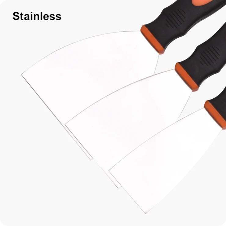 Harden Professional 50mm - 125mm Stainless Steel Scraper – Mirror Polished | 620202 - 620205
