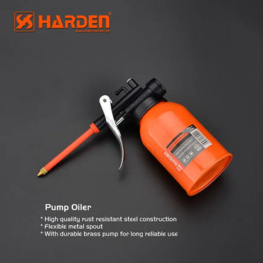 Harden 670003 300ml Professional Pump Oil Can with Flexible Spout | Marvisons