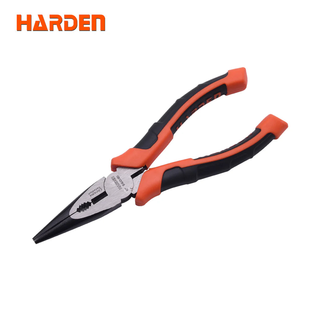 HARDEN 560181 6-Inch (160mm) Professional Industry Line Long-Nose Pliers