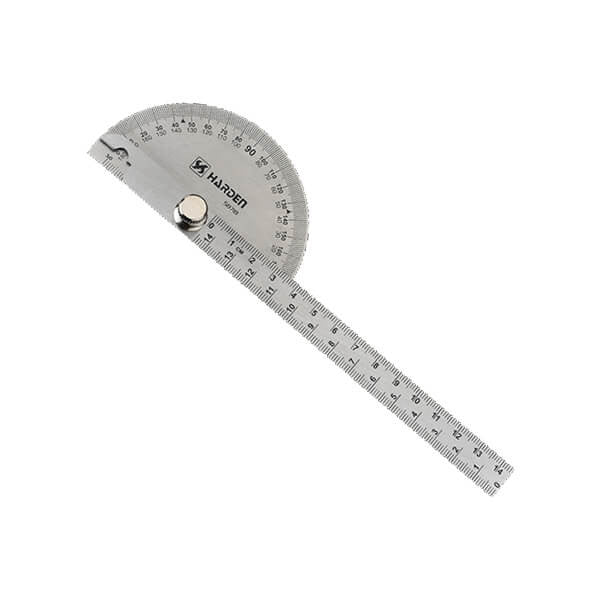 HARDEN 580718 Professional Stainless Steel Bevel Protractor ($90 \times 150\text{mm}$)