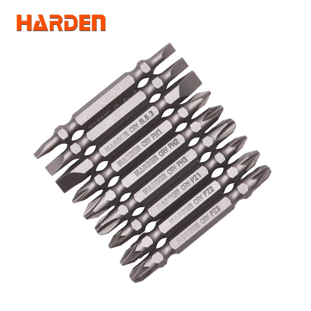 HARDEN 550601 9-Piece Professional S2 Steel Screwdriver Bit Set