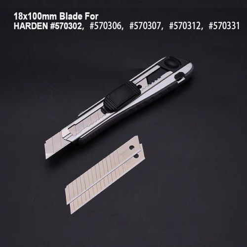 HARDEN 570307 18mm Professional Heavy-Duty Aluminum Alloy Snap-Off Knife