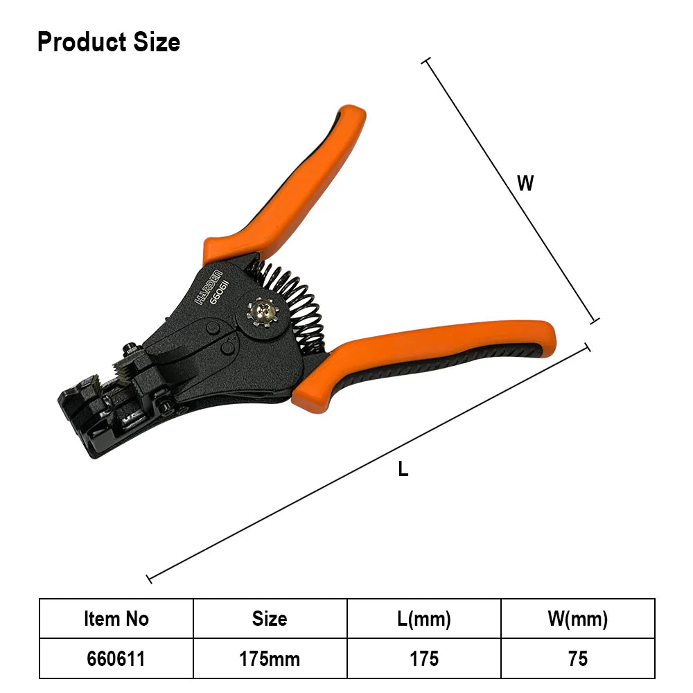 Harden Automatic Wire Stripper 7" Cable Stripping 3.2mm | 660611