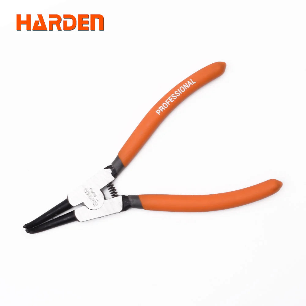 HARDEN 9-Inch (225mm) External Bent-Jaw Circlip Pliers