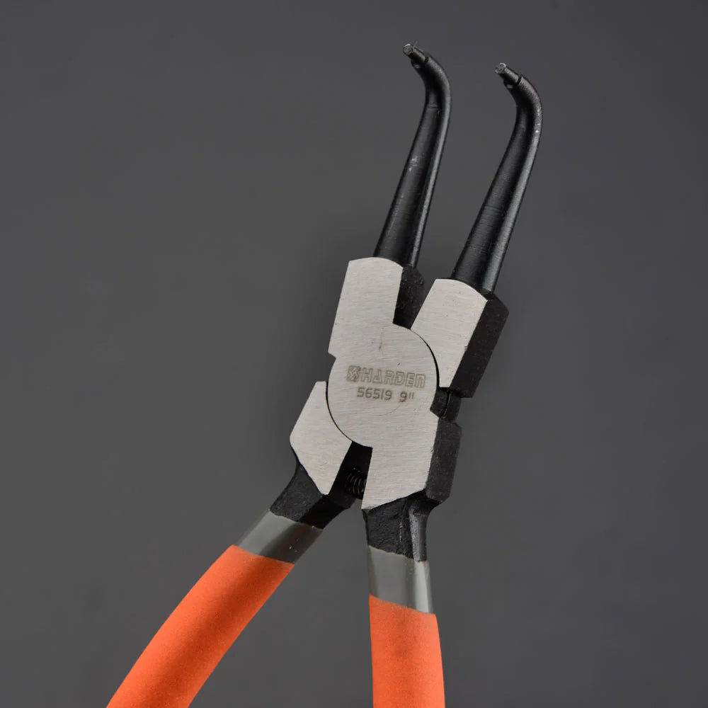 HARDEN 560520 9-Inch (225mm) Internal Bent-Jaw Circlip Pliers