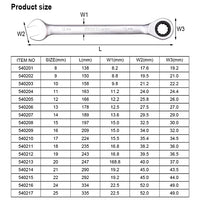 Harden Fixed Ratchet Combination Wrench (8mm-25mm) | 540201 To 540232