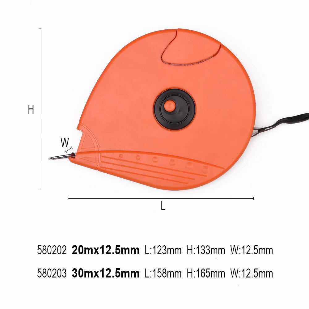 HARDEN 580203 durable 30m fiberglass long measuring tape with ABS case for outdoor construction