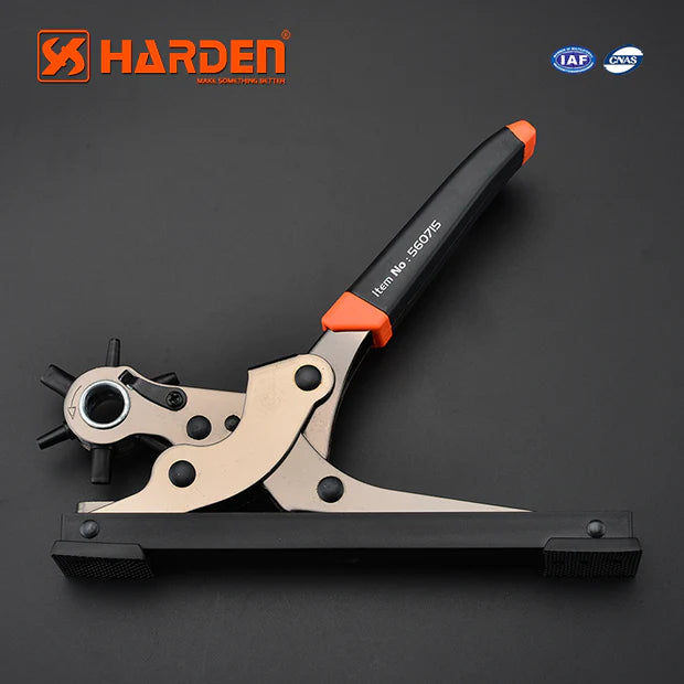 HARDEN 560715 Professional 6-Size Rotary Leather Hole Punch