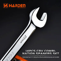 Harden 14 Pc Combination Spanner Set 8-24mm CrV | 540101