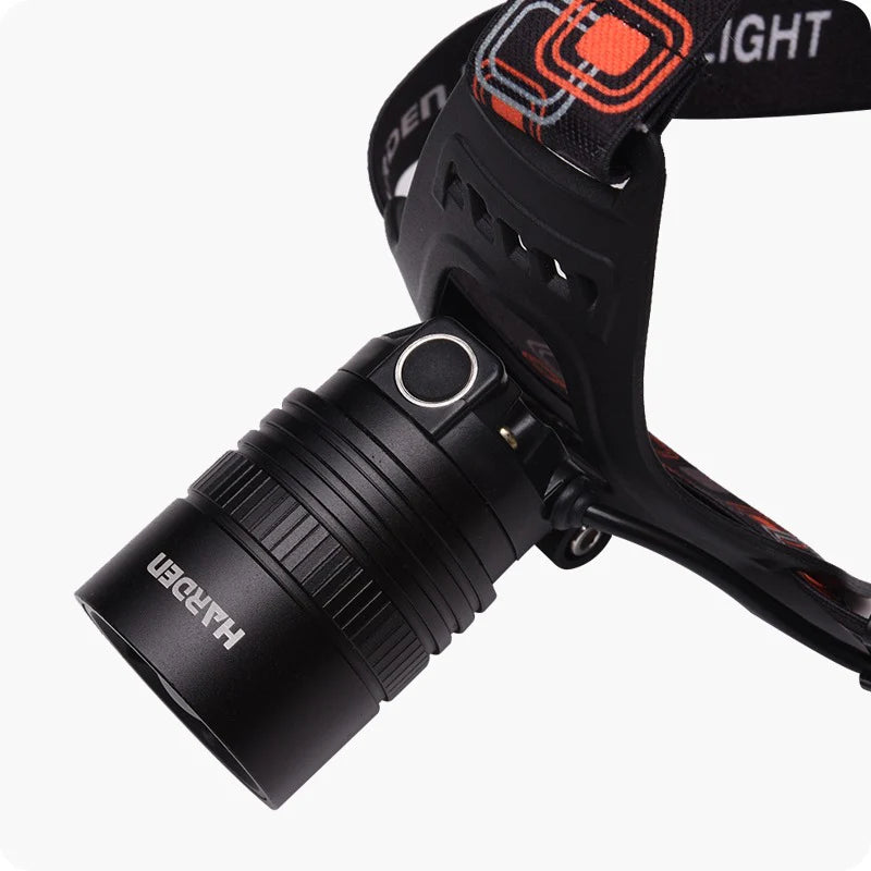 HARDEN 660735 Professional Rechargeable Aluminum LED Headlamp for Mechanics and Outdoor Use