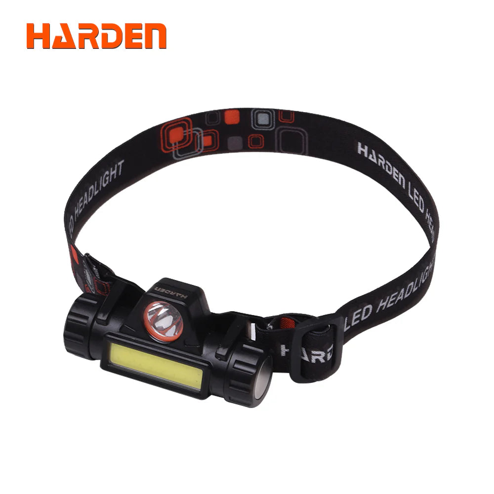 HARDEN 660733 Rechargeable Aluminum Headlamp with 150 Lumens and Micro-USB Port