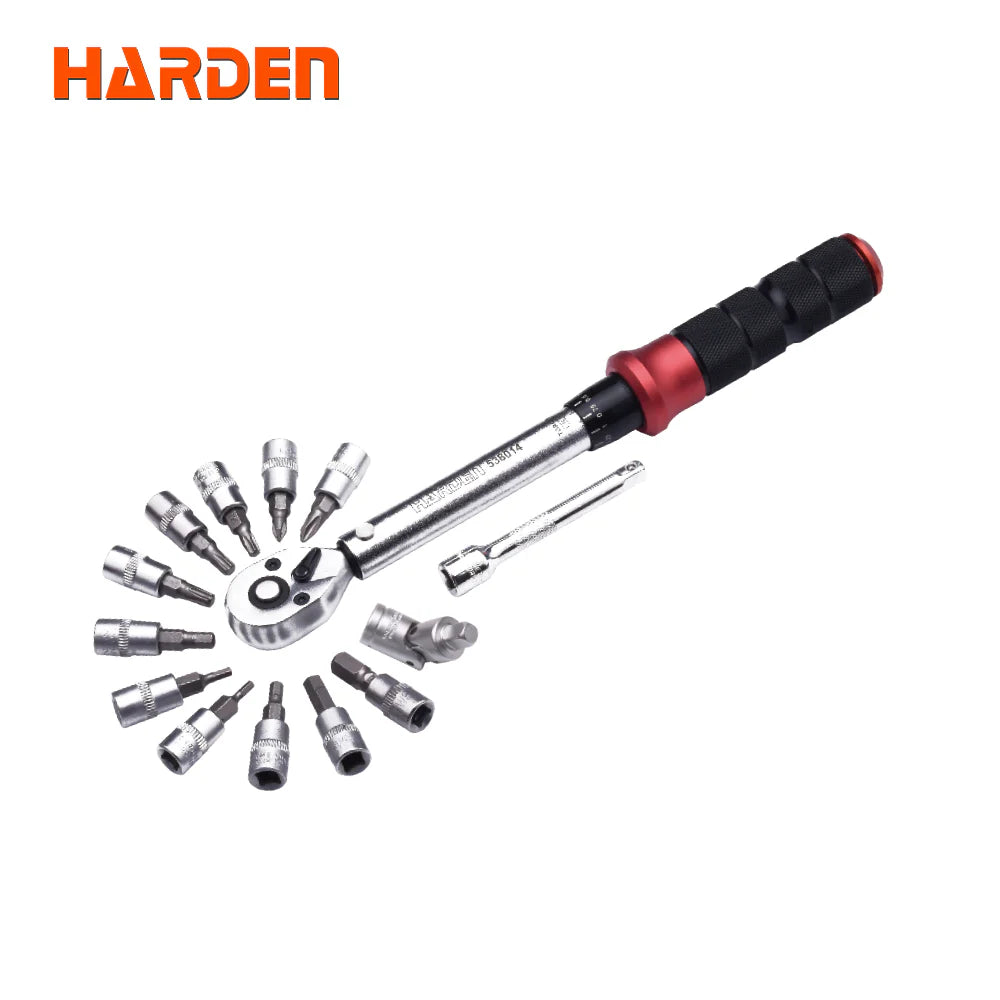 Harden Professional 13-Piece 1/4" Drive Torque Wrench Set (5-25N.m) | 538014