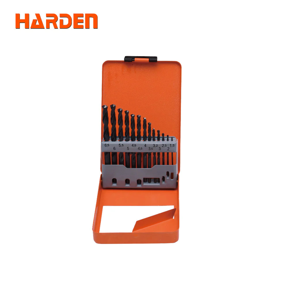 Harden Professional 13-Piece HSS Twist Drill Bit Set – 1.5mm to 6.5mm | 610291
