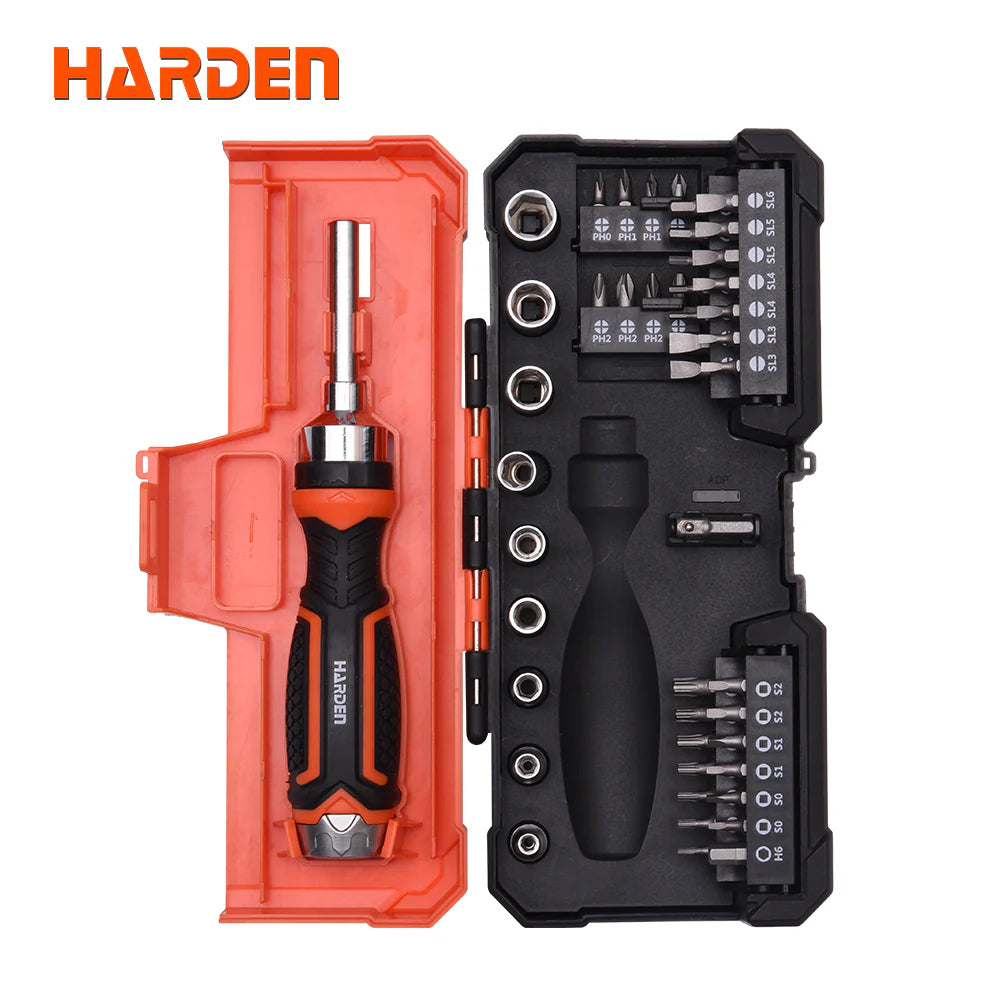 HARDEN 511247 47 Pcs Ratchet Screwdriver Socket Set CrV