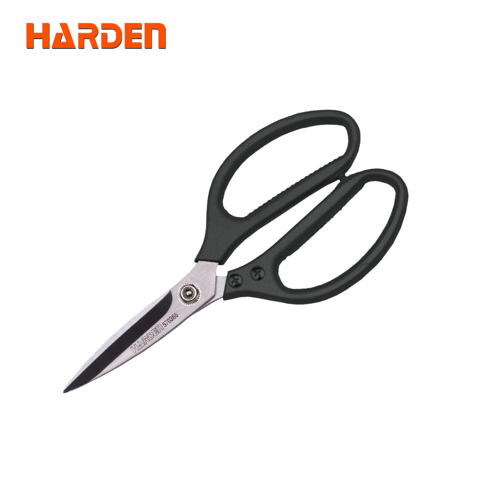 HARDEN 570365 premium 8.5 inch scissors with 4mm thick stainless steel blades and adjustable nut for office and craft use