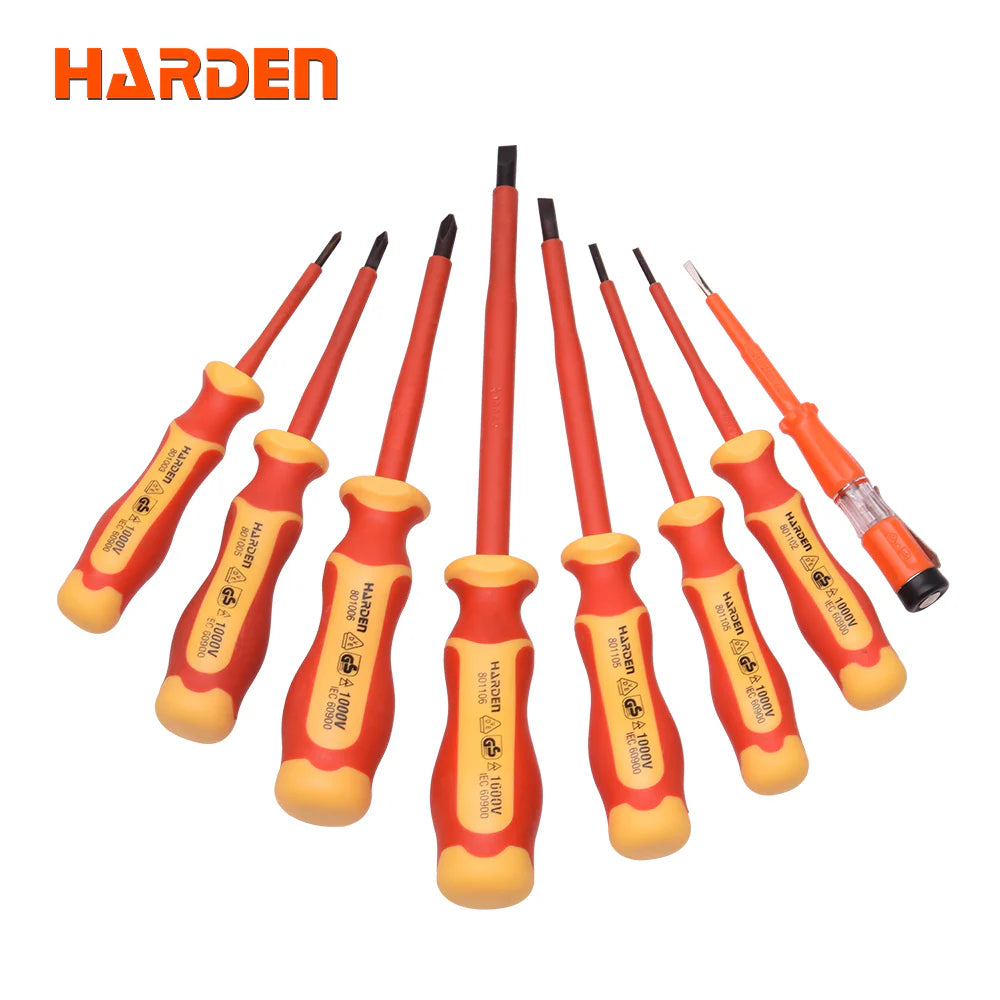 Harden 8-Piece Insulated VDE Screwdriver Set 1000V | 802008