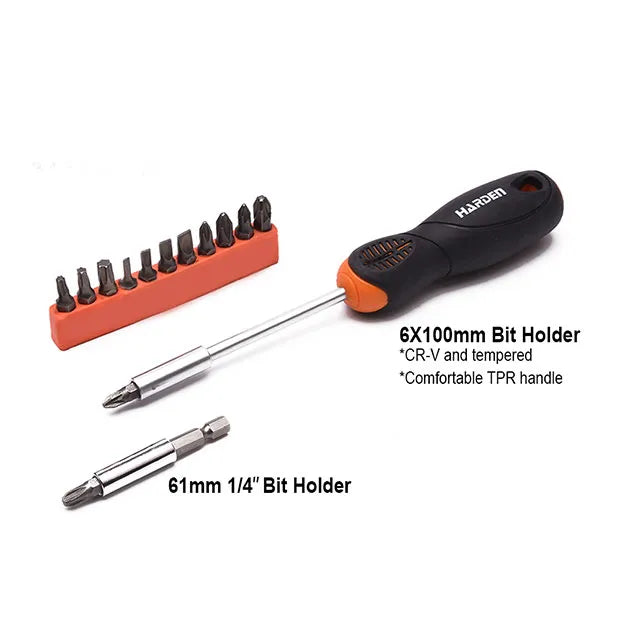 Harden Hand Tool Professional 36Pcs Multi-Functional Impact Drill Set | 510836
