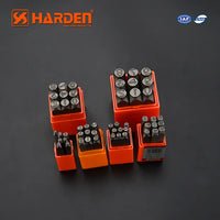 Harden Professional 9-Piece Steel Number Punch Set – 3mm to 10mm | 610853 - 610859