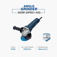 Hyundai 4" Angle Grinder 850W | HP851-AG Hyundai
