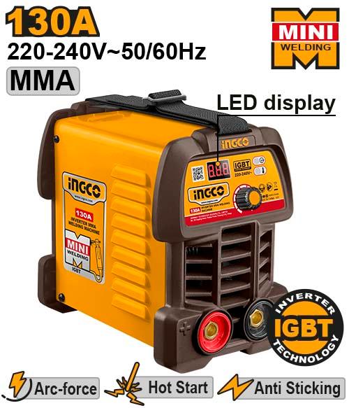 Ingco 130A Inverter MMA Welding Machine | ING-MMA13049 Ingco