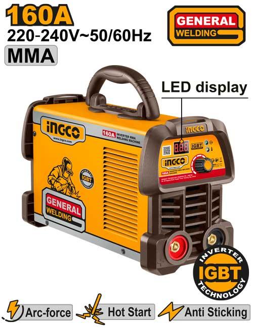 Ingco 160A Inverter MMA Welding Machine | ING-MMA16059 Ingco
