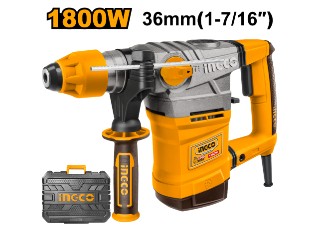 INGCO 1800W Rotary Hammer 36mm RH18008