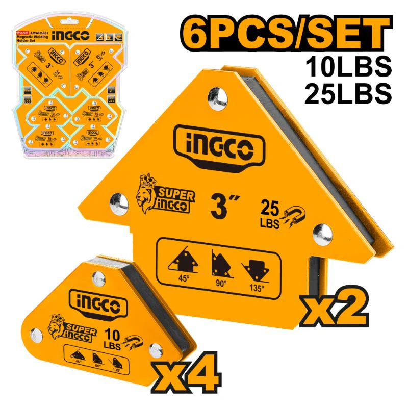 Ingco-6-Pcs-magnetic-welding-holder-set-AMWH6001-Marvi_Sons