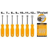 INGCO 7 Pcs Nut Screwdriver Set - 6-13mm CR-V Steel | HKNSD0701