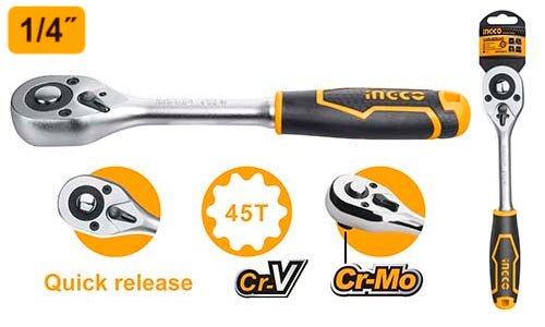 Ingco  1/4" Ratchet Wrench HRTH0814