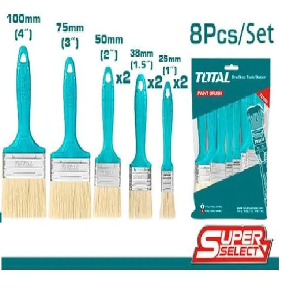 Total 8 Pcs Paint Brush Set THT8450801