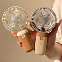 Mini Portable Rechargeable Fan - USB Handheld & Desktop with Phone Stand