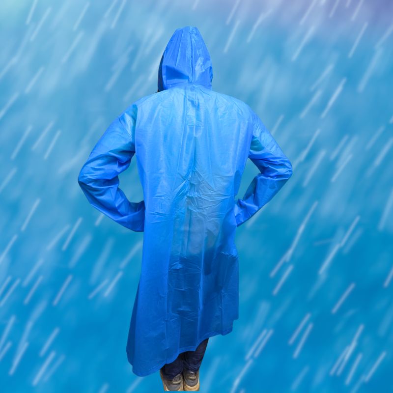 High Quality 100% Waterproof Adults Raincoat Outdoor Worker Safety Hooded Rain Coat
