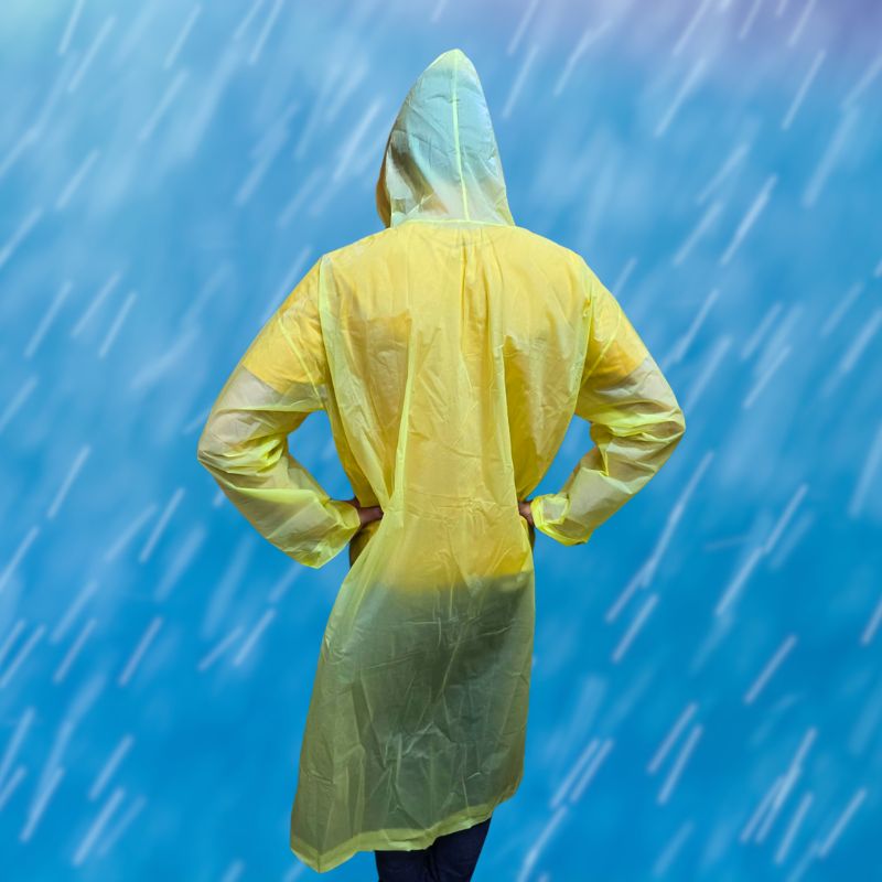 High Quality 100% Waterproof Adults Raincoat Outdoor Worker Safety Hooded Rain Coat