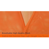 Safety Hi-Vis Vest with Reflector - 120 GSM High Visibility Safety Vest