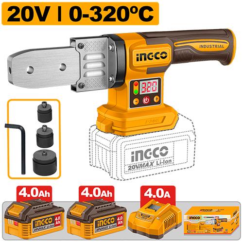 Ingco 20V 4.0Ah Cordless Plastic Tube Welding Tools | PTWTLI20182 Ingco