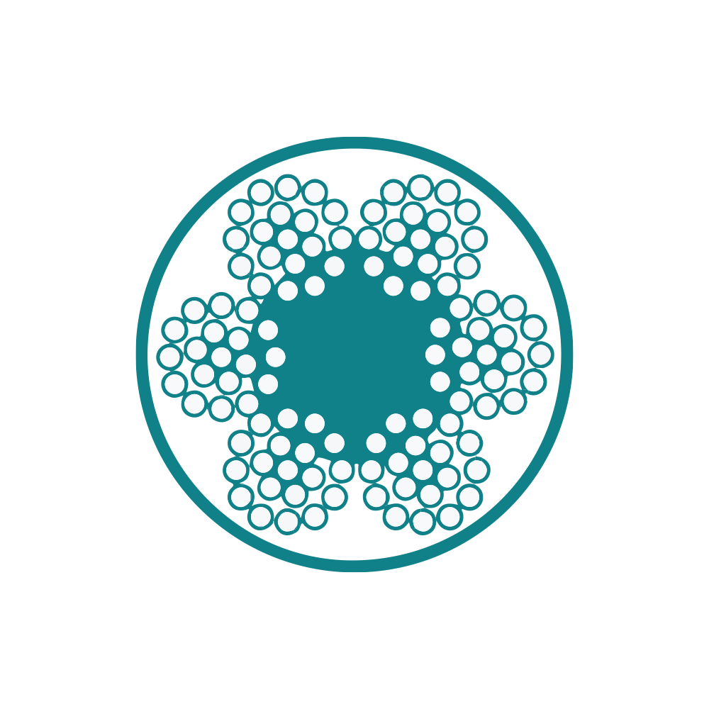 PVC COATED WIRE ROPE 6×19 Fibre Core – Marvisons