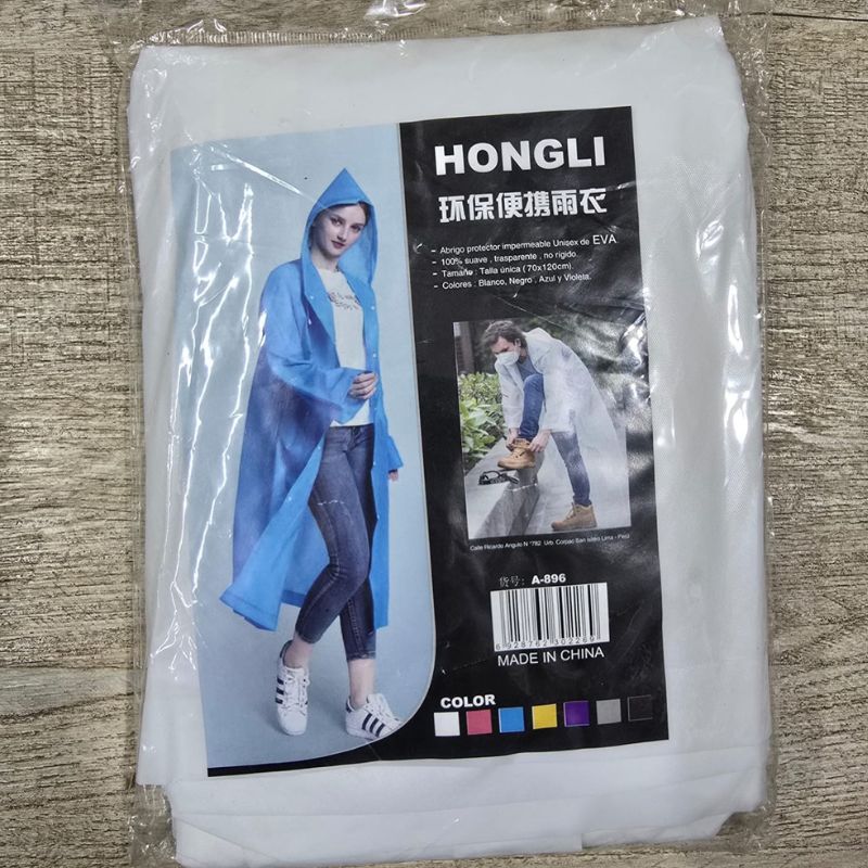 High Quality 100% Waterproof Adults Raincoat Outdoor Worker Safety Hooded Rain Coat