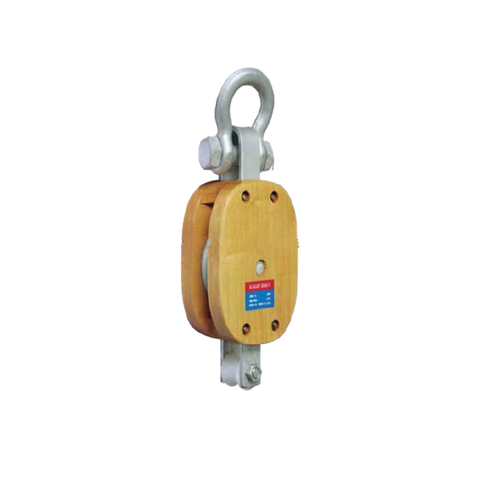 Regular Wood Block Single Wheel - SHACKLE TYPE