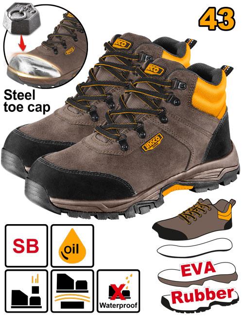 Ingco Size 43 Safety boots | SSH11SB.43 Ingco