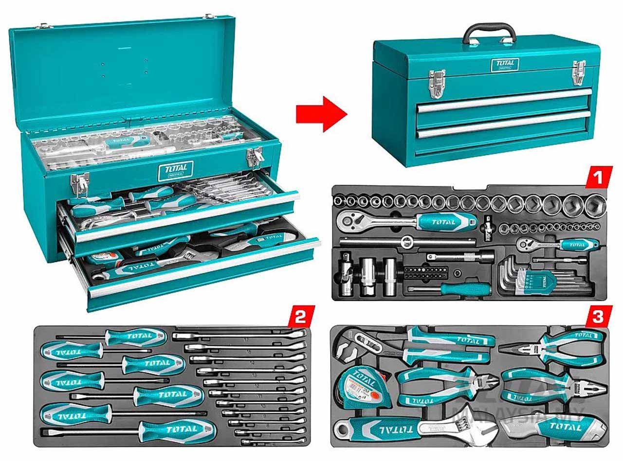 Total 97 Pcs Tools Chest Set THPTCS70971