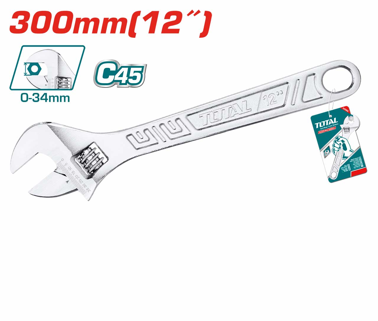 Total Adjustable Wrench THT1010123