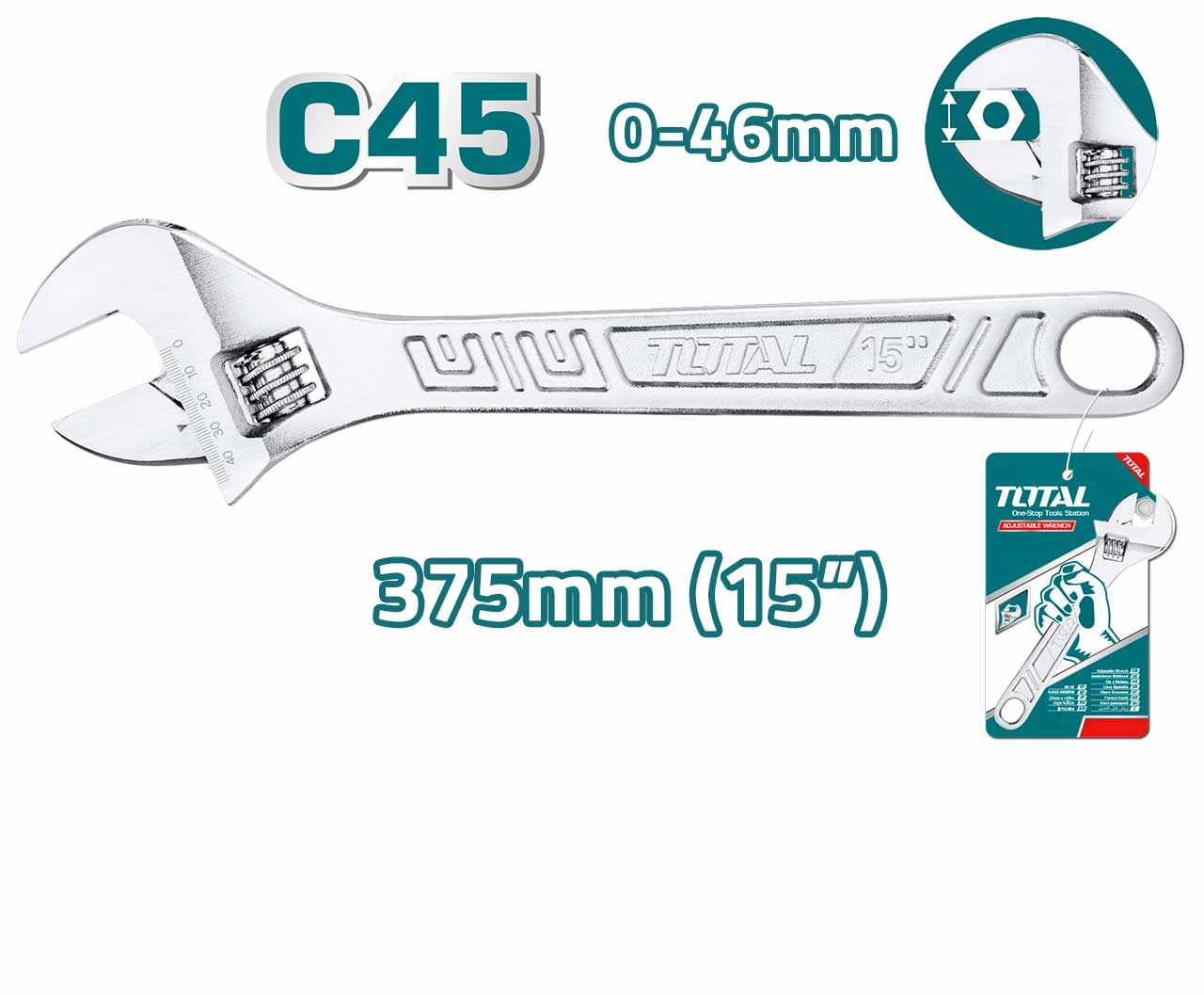 Total Adjustable Wrench THT1010153